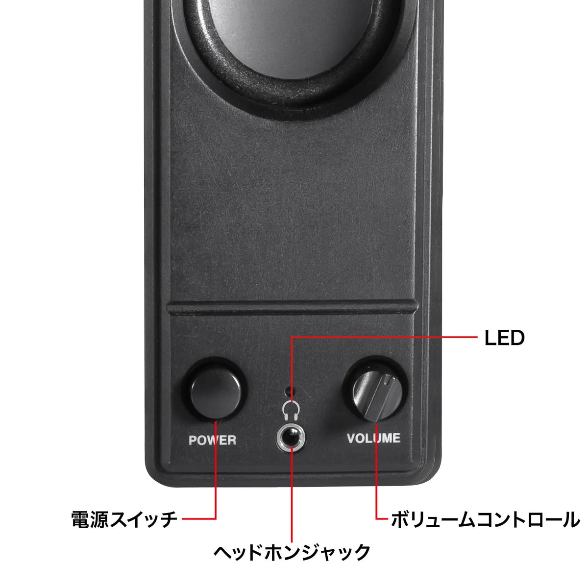 USB電源PCスピーカー MM-SPL18UBK