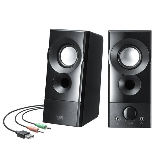 USB-powered speaker (maximum output 6W) MM-SPL20UBK