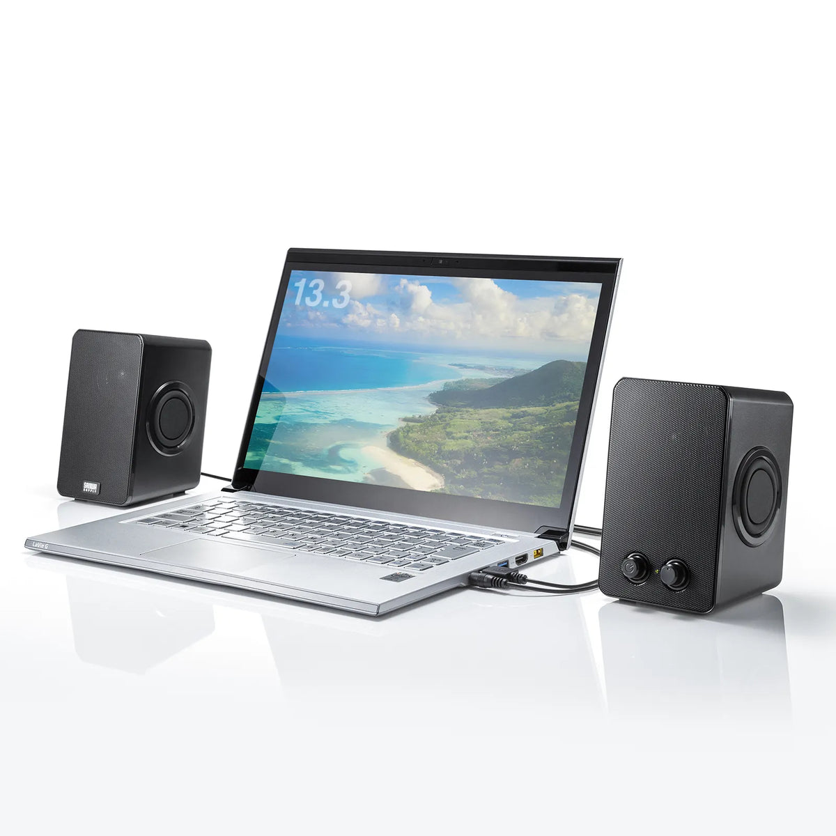 USB-powered speaker (with passive radiator) MM-SPL22UBK