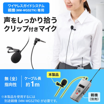 ワイヤレスガイド用マイク（親機用） MM-WGS2T-MC1