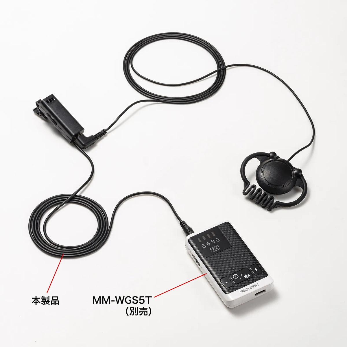 Wireless guide earphone microphone (for master unit) MM-WGS5T-HS1