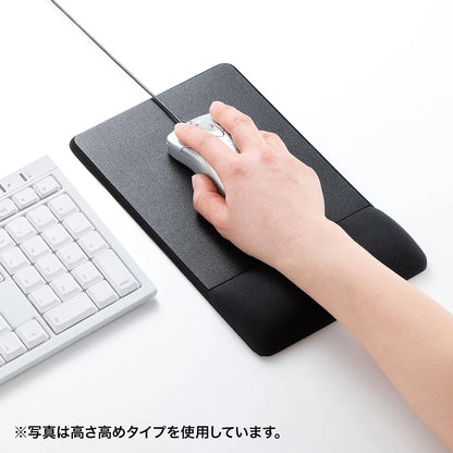 Mouse pad with wrist rest (cloth material, standard height, black) MPD-GELNNBK