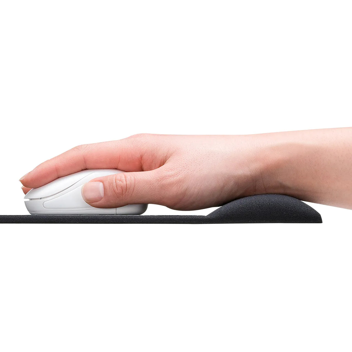 Mouse pad with wrist rest (cloth material, standard height, black) MPD-GELNNBK