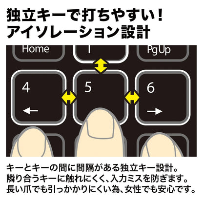Retractable USB Numeric Keypad NT-21UBK