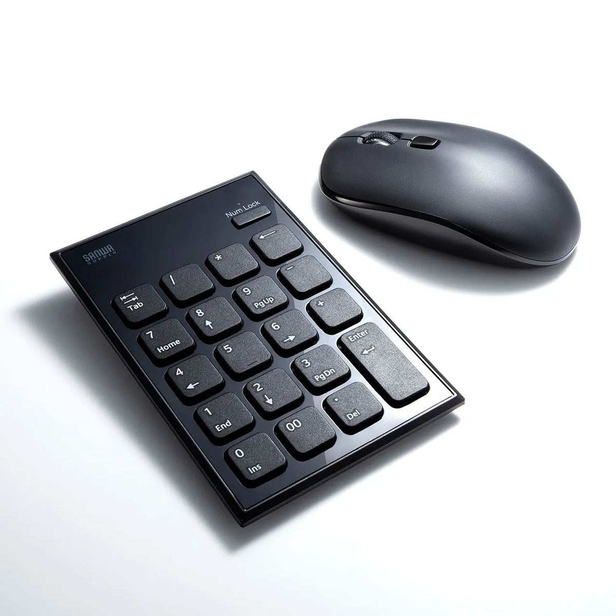 Silent Wireless Numeric Keypad Mouse Set NT-WL23SETBK