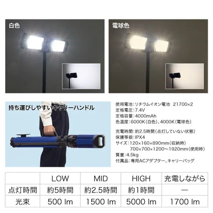 LED Carrying Work Light PCWL-190TW