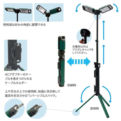 LED Carrying Work Light (Rainproof Type) PCWL-R190TW