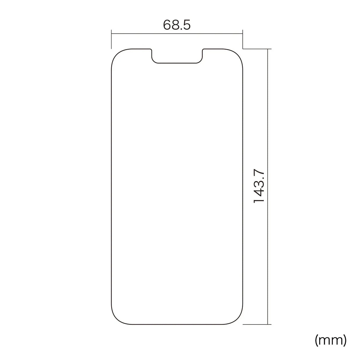 iPhone 13/13 Pro LCD Screen Protector, Anti-Fingerprint, Glossy Film PDA-FIPH21PFP