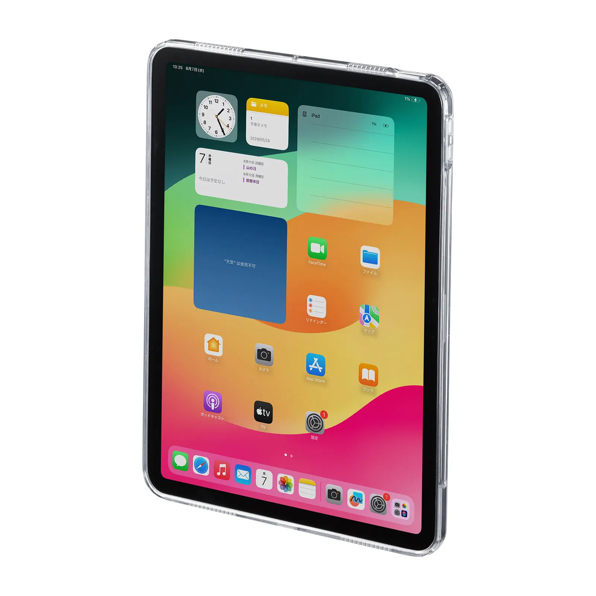 Clear hard case for iPad Air 11-inch (M2/2024) PDA-IPAD1702CL