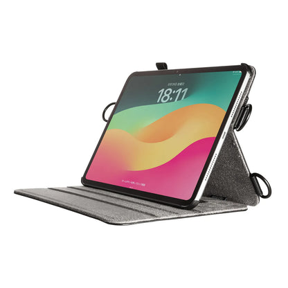 iPad Pro 11インチ（M4/2024）用スタンド・ベルト付きケース PDA-IPAD1712BK2