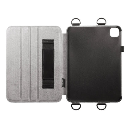 iPad Pro 11インチ（M4/2024）用スタンド・ベルト付きケース PDA-IPAD1712BK2