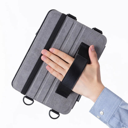 iPad Pro 11インチ（M4/2024）用スタンド・ベルト付きケース PDA-IPAD1712BK2