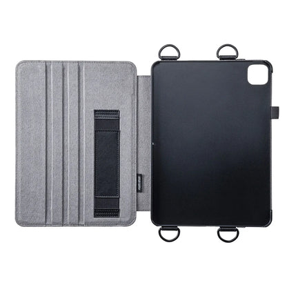 iPad Air 2020 スタンド機能付きショルダーベルトケース PDA-IPAD1712BK