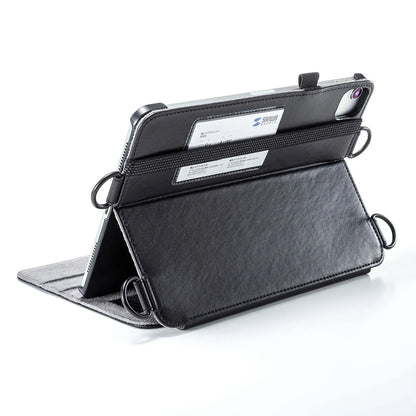 iPad Air 2020 スタンド機能付きショルダーベルトケース PDA-IPAD1712BK