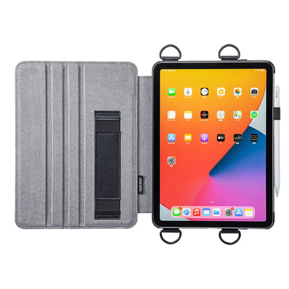 iPad Air 2020 スタンド機能付きショルダーベルトケース PDA-IPAD1712BK