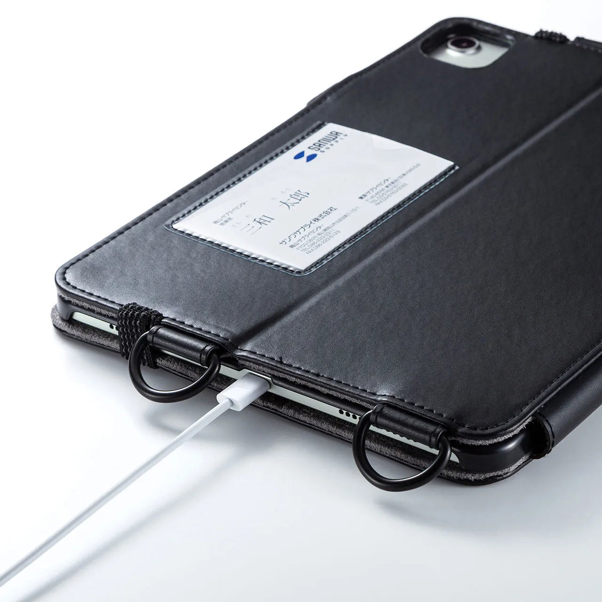 iPad Air 2020 スタンド機能付きショルダーベルトケース PDA-IPAD1712BK