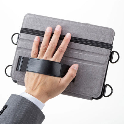 iPad Air 2020 スタンド機能付きショルダーベルトケース PDA-IPAD1712BK