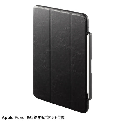 iPad Pro 11インチ（M4/2024）用タッチペン収納ポケット付きケース PDA-IPAD1714BK3