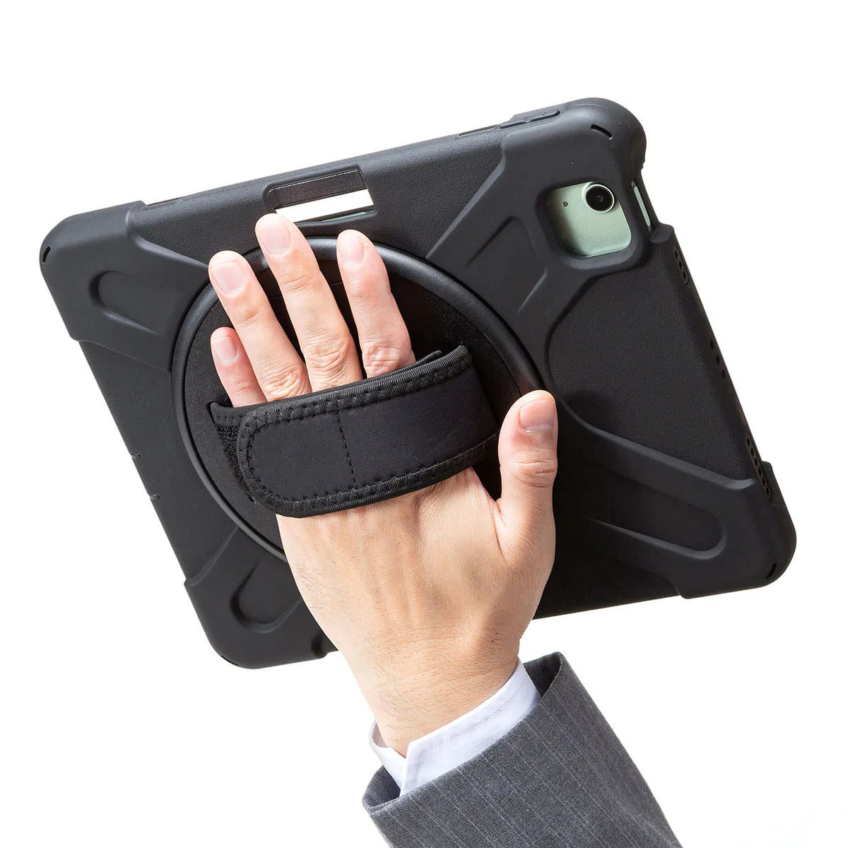 iPad Air Shockproof Case (with handle, stand, and shoulder strap) PDA-IPAD1717BK