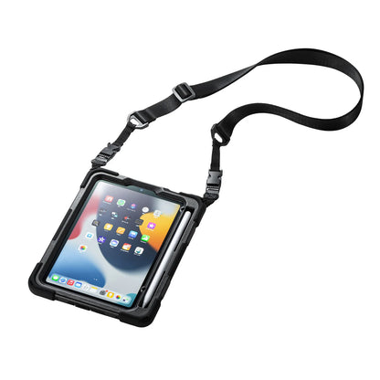 iPad mini shockproof case (with handle, stand, and shoulder strap) PDA-IPAD1817BK