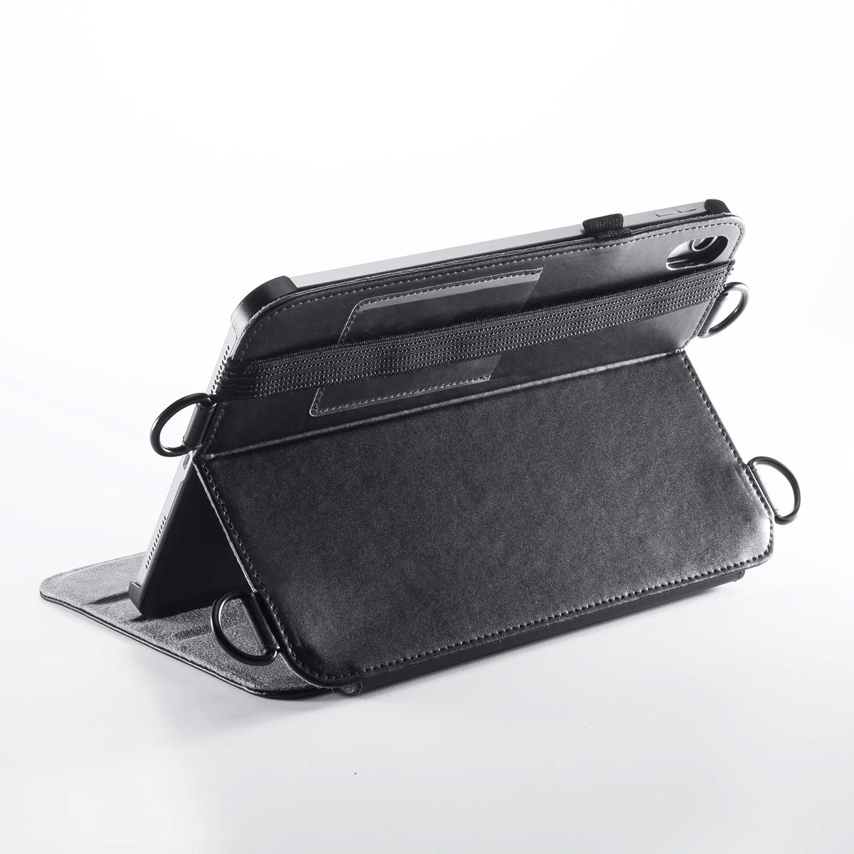 iPad10.9インチ用スタンド機能付きショルダーベルトケース PDA-IPAD1912BK