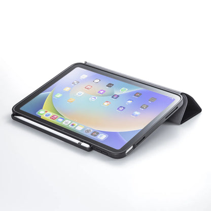 iPad10.9インチ Apple Pencil第1世代収納ポケット付きケース PDA-IPAD1914BK