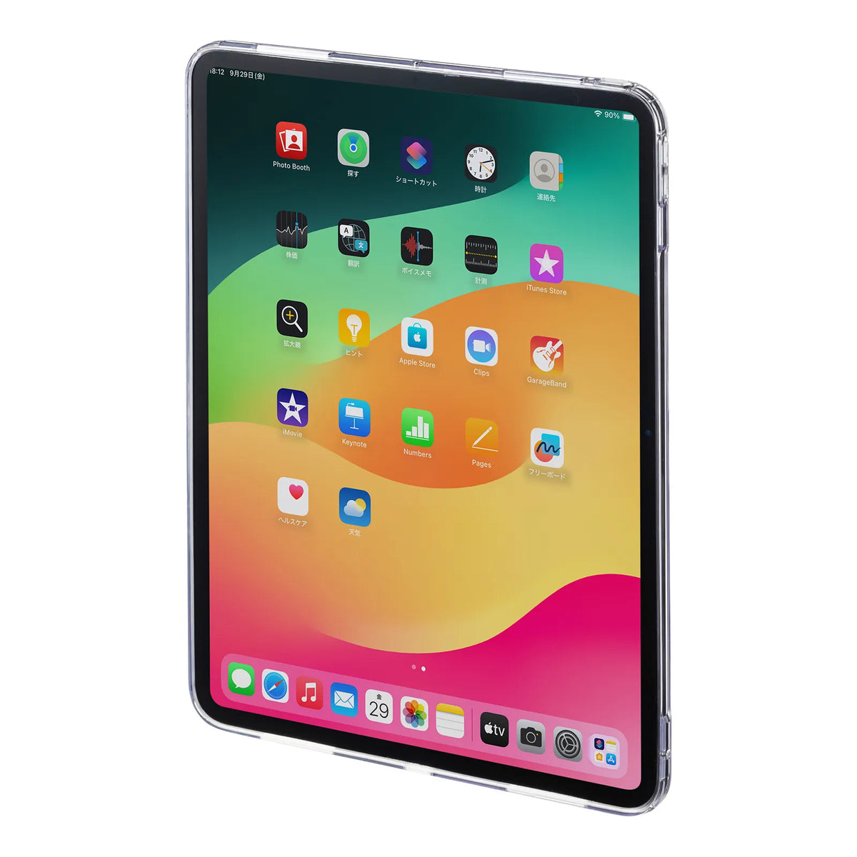 iPad Pro 13インチ（M4/2024）用クリアハードケース PDA-IPAD2002CL2
