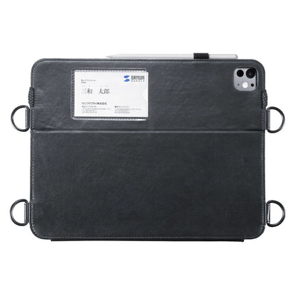 iPad Pro 13-inch (M4/2024) Case with Stand and Strap PDA-IPAD2012BK