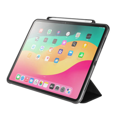 iPad Pro 13-inch (M4/2024) case with stylus pen storage pocket PDA-IPAD2014BK