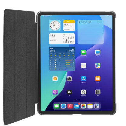 Soft leather case for iPad Air 13-inch (M2/2024) (Black) PDA-IPAD2107BK