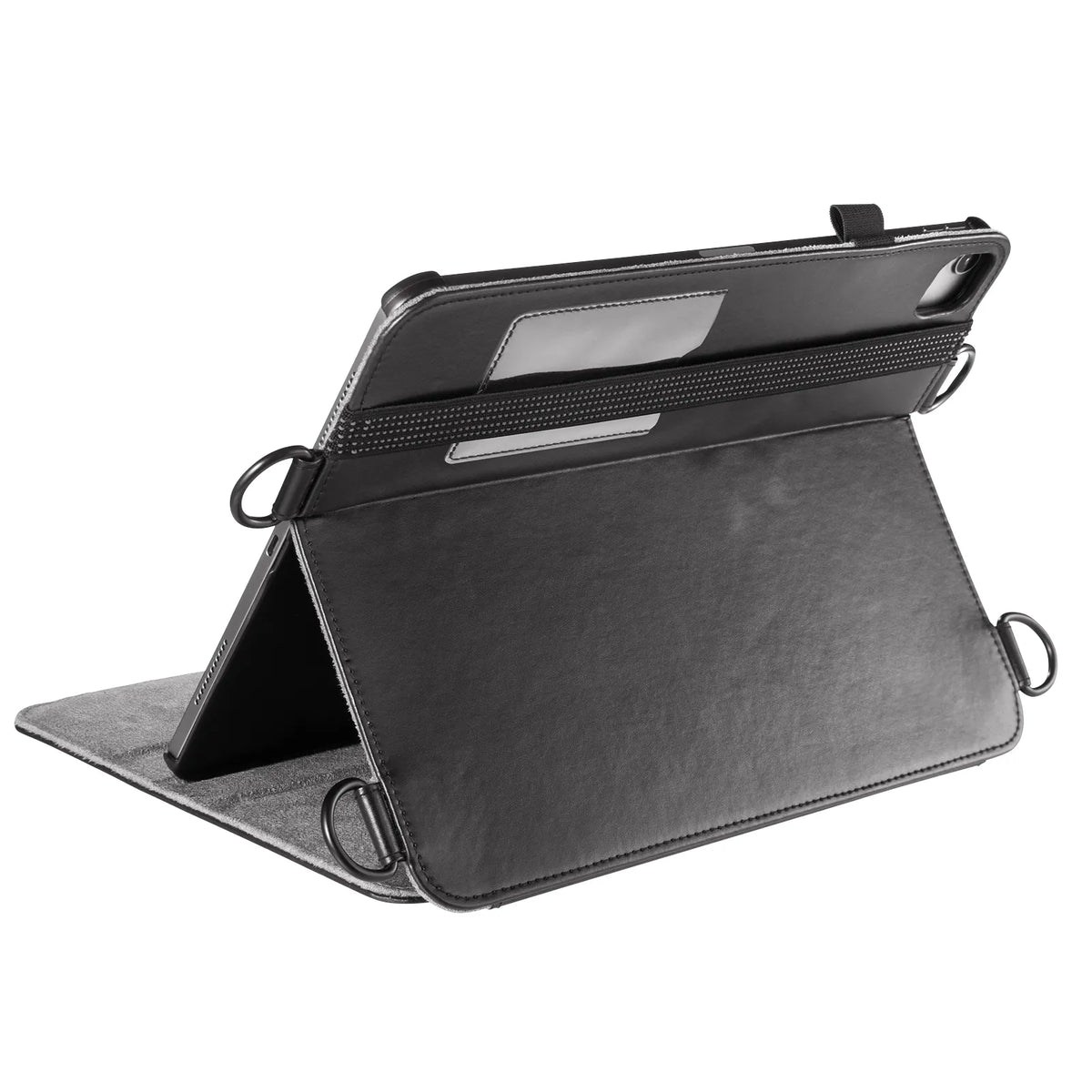 iPad Air 13インチ（M2/2024）用スタンド・ベルト付きケース PDA-IPAD2112BK