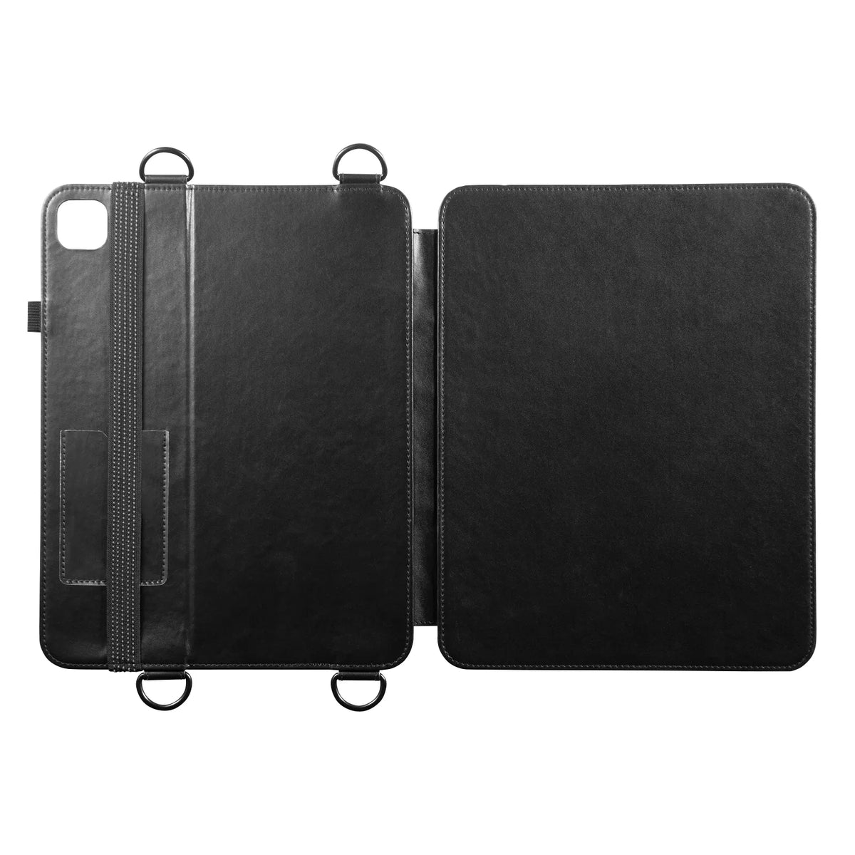 iPad Air 13インチ（M2/2024）用スタンド・ベルト付きケース PDA-IPAD2112BK