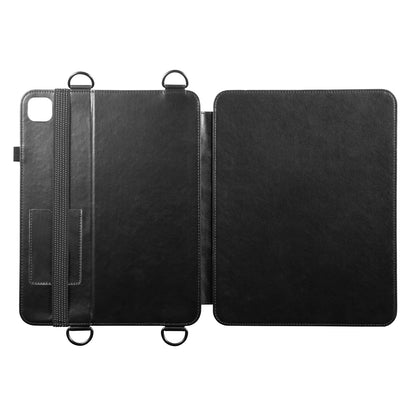 iPad Air 13インチ（M2/2024）用スタンド・ベルト付きケース PDA-IPAD2112BK