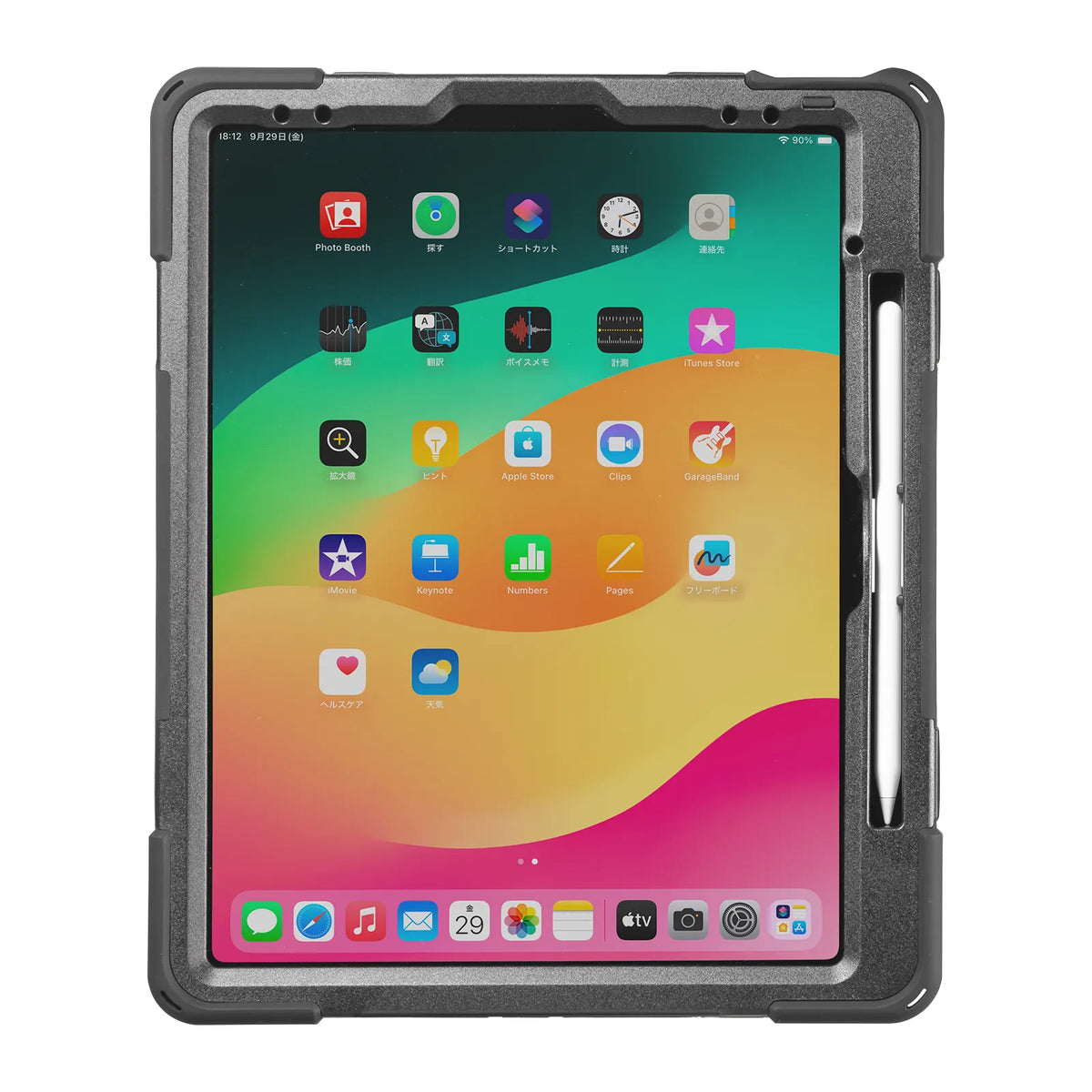 iPad Air 13インチ（M2/2024）用耐衝撃ケース PDA-IPAD2117BK