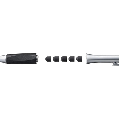 Replacement rubber tip pack (5 pieces) for stylus pen (silver) PDA-PEN37SV