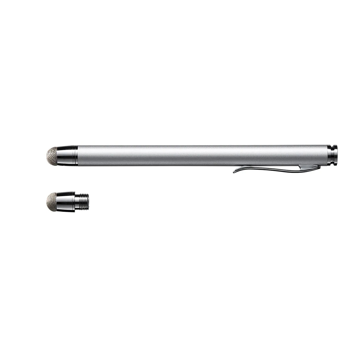 Conductive fiber stylus pen (with replaceable tip, silver) PDA-PEN43SV