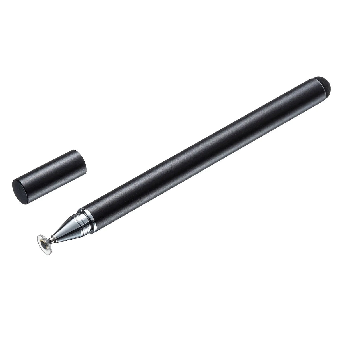 Disc-type & conductive fiber stylus pen (black) PDA-PEN50BK