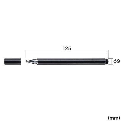 Disc-type & conductive fiber stylus pen (black) PDA-PEN50BK