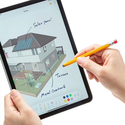 Conductive Fiber Touch Pen (Orange, Pencil Type) PDA-PEN51D