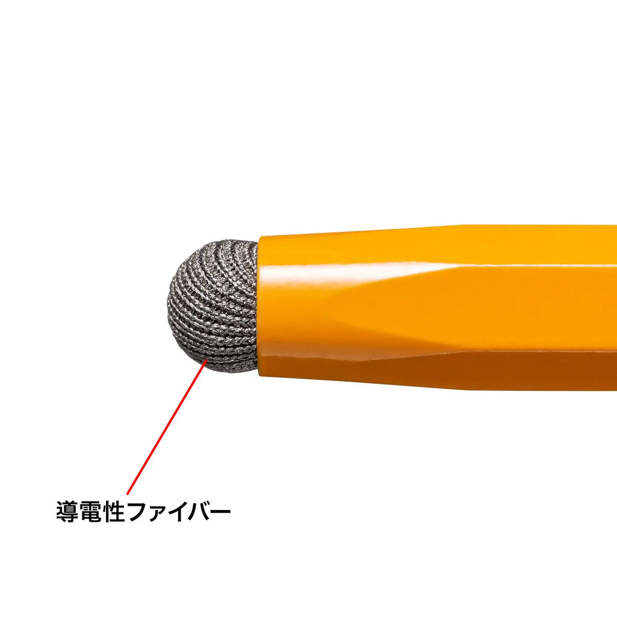 Conductive Fiber Touch Pen (Orange, Pencil Type) PDA-PEN51D