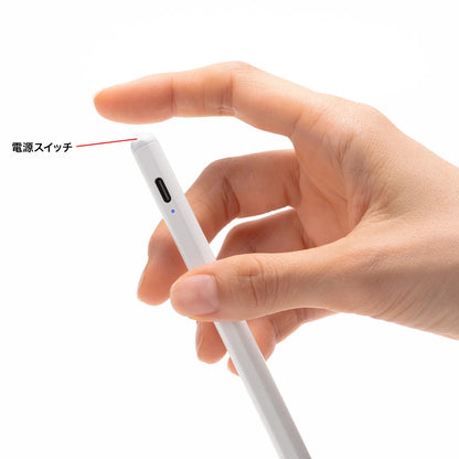 Hybrid rechargeable ultra-fine stylus pen (white) PDA-PEN58W