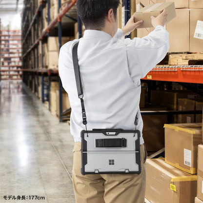 Shockproof case for Surface Pro 11th generation/10/9 (with shoulder strap) PDA-SF12BK