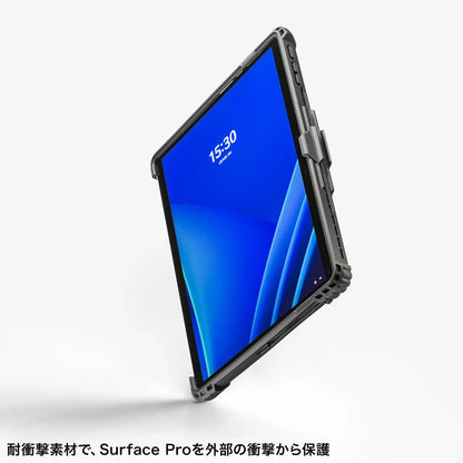 Shockproof case for Surface Pro 11th generation/10/9 (with shoulder strap) PDA-SF12BK