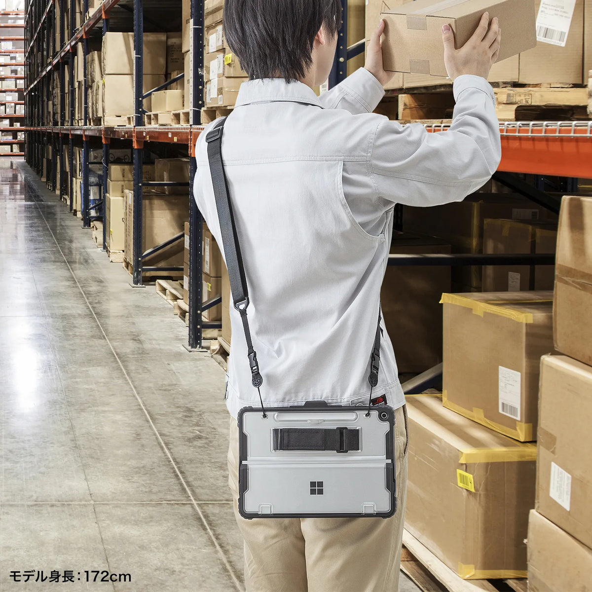 Microsoft Surface Pro 12インチ用耐衝撃ケース（ショルダーベルト付き） PDA-SF13BK