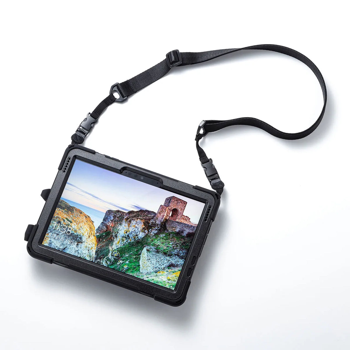 Surface Go 2 Shockproof Case (with handle, stand, and shoulder strap) PDA-SF7BK