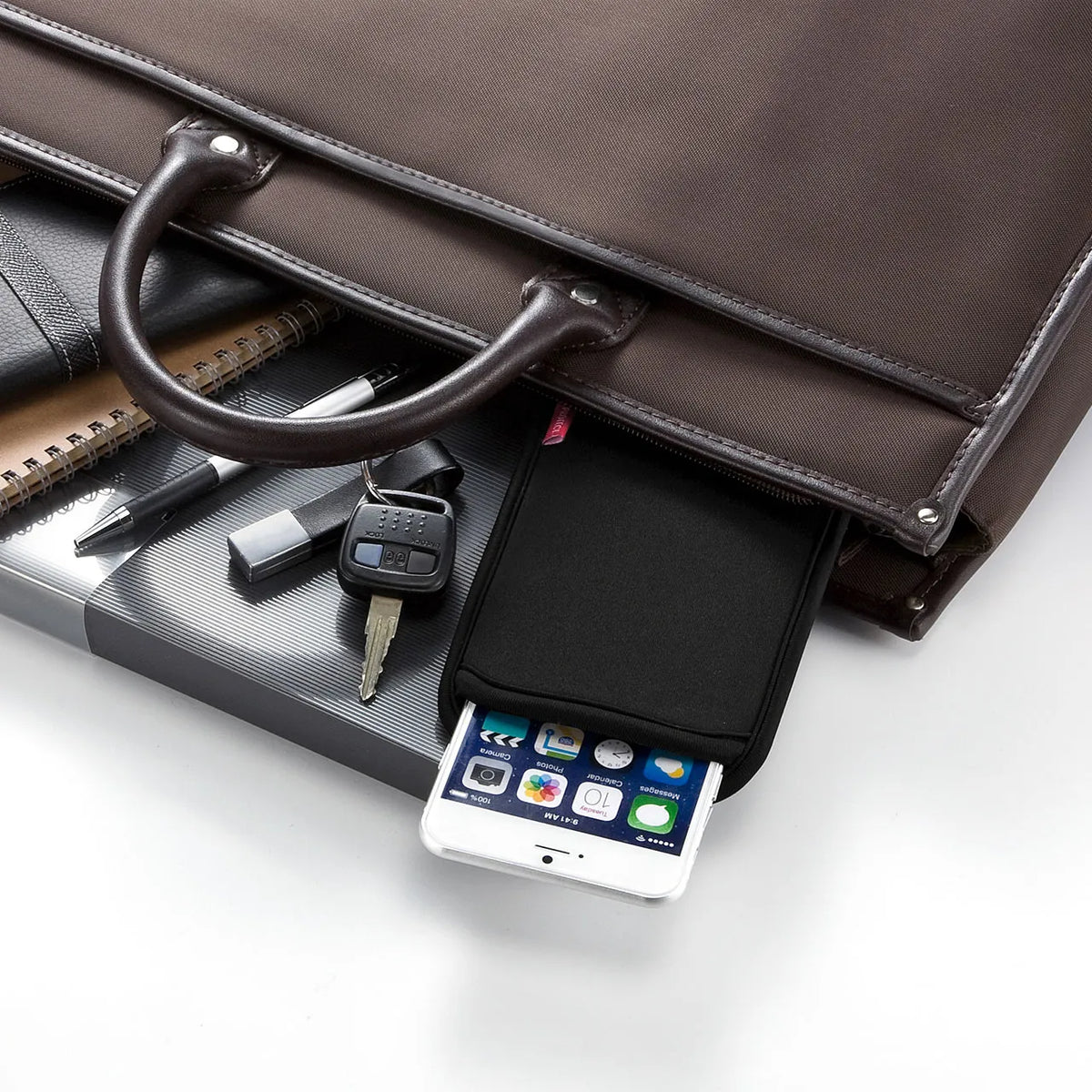 Multi-smartphone case (for 5.5-inch phones) PDA-SPC15BK