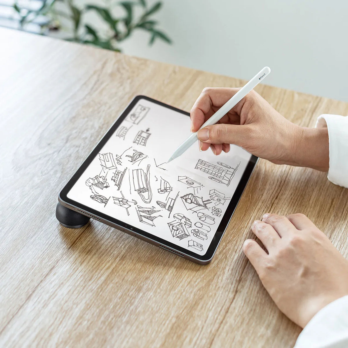 Laptop stand (flat type, compact) PDA-STN42BK