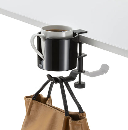 Bag hanger with drink holder PDA-STN76BK