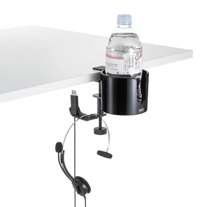 Bag hanger with drink holder PDA-STN76BK