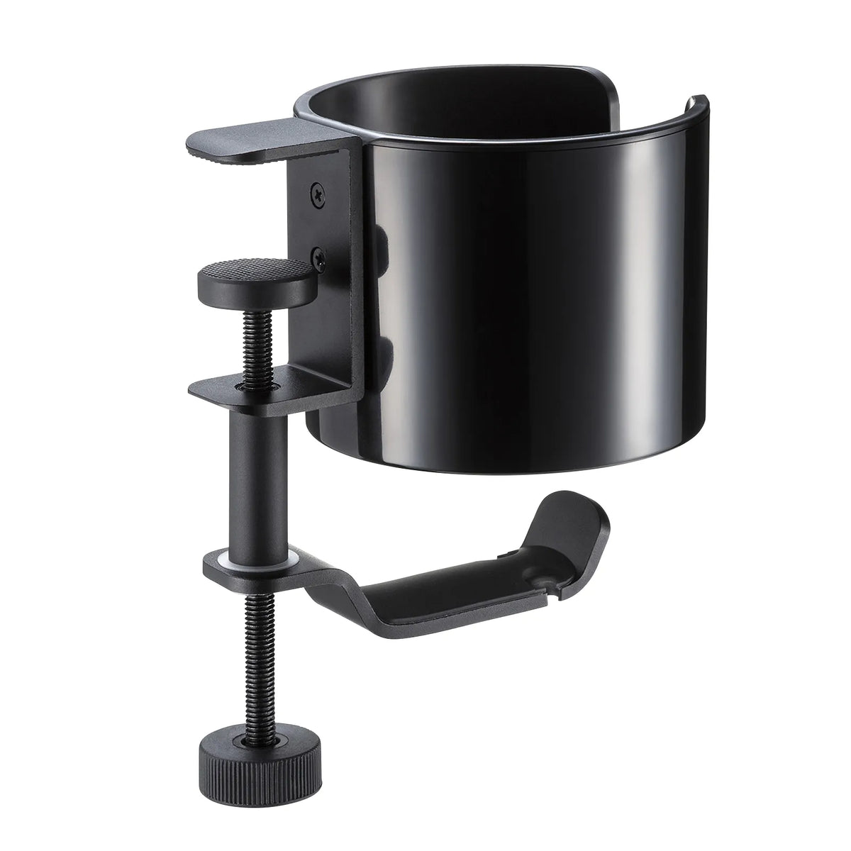 Bag hanger with drink holder PDA-STN76BK